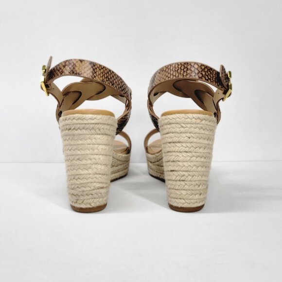 LAUREN RALPH LAUREN hazel open toe wedge shoes Sz 10 NEW - Picture 6 of 8